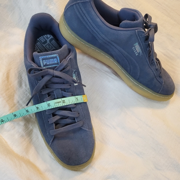 Puma Men's Suede Navy Sneakers - Picture 3 of 8